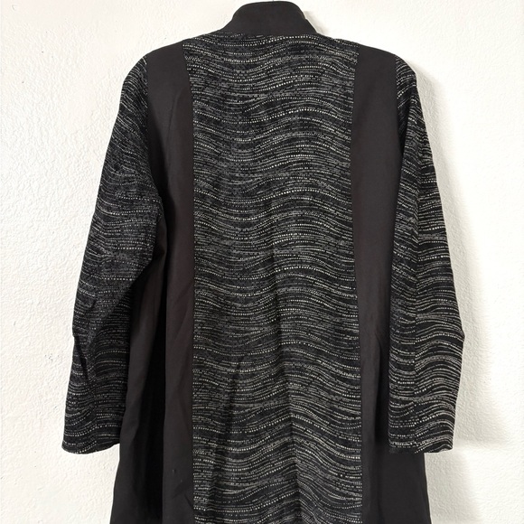 Vintage Leather Fabio Mantegazza Black and Gray Women's Trench Coat Size XXL - Picture 2 of 11